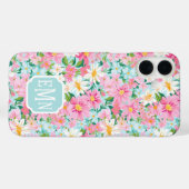 カラフルな花園 モノグラム Case-Mate iPhoneケース (裏面 (横))