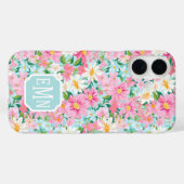 カラフルな花園 モノグラム Case-Mate iPhoneケース (裏面 (横))