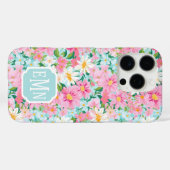 カラフルな花園 モノグラム Case-Mate iPhoneケース (裏面 (横))
