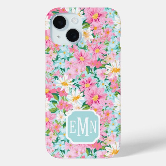 カラフルな花園 モノグラム Case-Mate iPhoneケース (裏面)