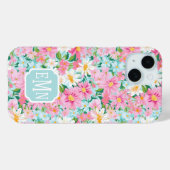 カラフルな花園 モノグラム Case-Mate iPhoneケース (裏面 (横))