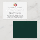 カラフルな花束 ウェディング アコモデーション エンクロージャーカード (正面/裏面)