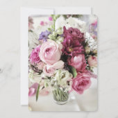 カラフルな花束 ウェディング 招待状 (裏面)