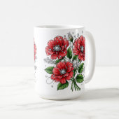 カラフルな花束 コーヒーマグカップ (正面右)