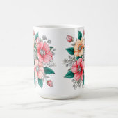 カラフルな花束 コーヒーマグカップ (中央)
