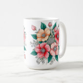 カラフルな花束 コーヒーマグカップ (正面右)