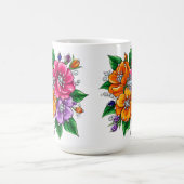 カラフルな花束 コーヒーマグカップ (中央)