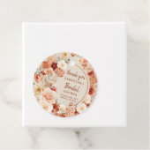 カラフルな花束 テラコッタ ブラッシュとセージ フラワーデザイン フェイバータグ (インサイチュ)