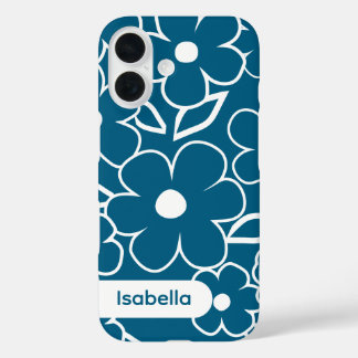 カラフルな花柄がおしゃれなiPhoneケース iPhone 16ケース