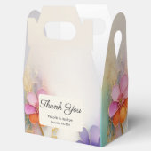 カラフルな花柄のギフトボックス フェイバーボックス (オープン)