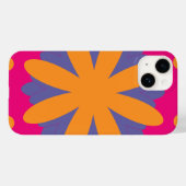 カラフルな花柄の円形 Case-Mate iPhoneケース (裏面 (横))