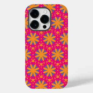 カラフルな花柄の円形 Case-Mate iPhone 14 PROケース