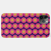 カラフルな花柄の円形 Case-Mate iPhoneケース (裏面(横))