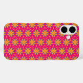 カラフルな花柄の円形 Case-Mate iPhoneケース (裏面 (横))
