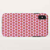 カラフルな花柄の円形 Case-Mate iPhoneケース (裏面(横))