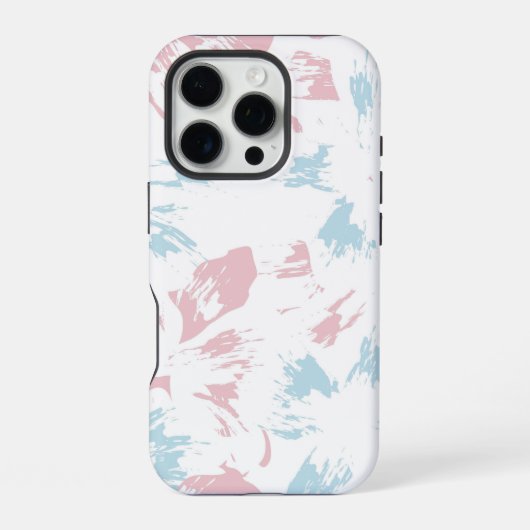 カラフルな花柄の背景 iPhoneケース (裏面)