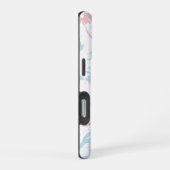 カラフルな花柄の背景 iPhoneケース (右側面)