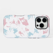 カラフルな花柄の背景 iPhoneケース (裏面横)