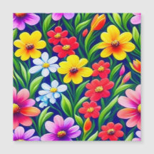 カラフルな花柄