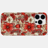 カラフルな花柄 Case-Mate iPhoneケース (裏面 (横))