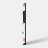 カラフルな花柄 iPhoneケース (左側面)
