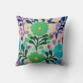 カラフルな花模様 クッション (裏面)