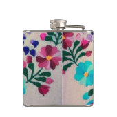カラフルな花模様 フラスク (裏面)