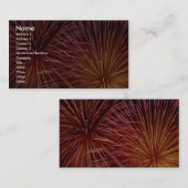 カラフルな花火、カナダ日 名刺 (正面/裏面)