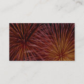 カラフルな花火、カナダ日 名刺 (裏面)