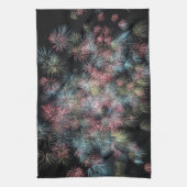 カラフルな花火 キッチンタオル (縦)