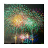 カラフルな花火 タイル (正面)