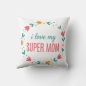 カラフルな花輪 我が愛しのスーパーママスロー クッション (裏面)