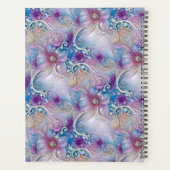 カラフルな花飾りパールジュエリー ウェディングプランナー プランナー手帳 (裏面)