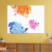 カラフルな花 キャンバスプリント (インサイチュ (リビング))