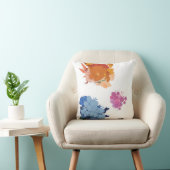 カラフルな花 クッション (椅子)