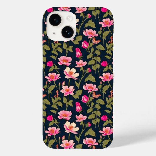 カラフルな花 - フラワーパターン 22 - iPhoneケース Case-Mate iPhoneケース (裏面)