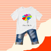 カラフルな花 ベビーTシャツ
