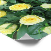 カラフルな花、庭のこびと、 ポスター (角)