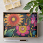 カラフルな花 薄葉紙 (ギフト)