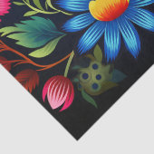 カラフルな花 薄葉紙 (詳細)