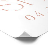 カラフルな花, 野の花, ウェディング歓迎 ポスター (角)