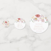 カラフルな花, 野の花, ボヘミア, ブライズシャワー コンフェッティ (裏面)