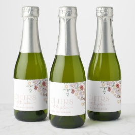 カラフルな花, 野の花, ボヘミア, ブライズシャワー スパークリングワインラベル