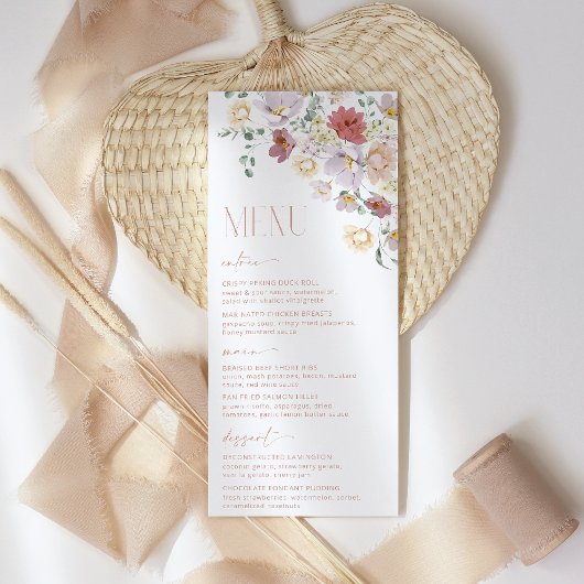 カラフルな花, 野の花, ボヘミア, ブライズシャワー メニュー