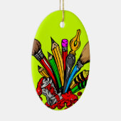 カラフルな芸術の供給 セラミックオーナメント (右)
