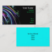 カラフルな芸術の名刺 名刺 (正面/裏面)