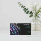 カラフルな芸術の名刺 名刺 (スタンド正面)