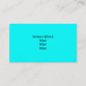 カラフルな芸術の名刺 名刺 (裏面)