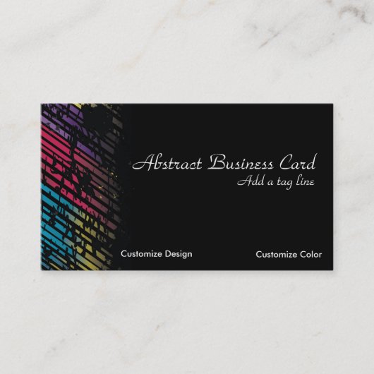 カラフルな芸術の名刺 名刺 (正面)