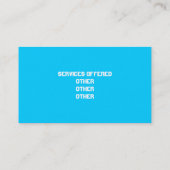 カラフルな芸術の名刺 名刺 (裏面)